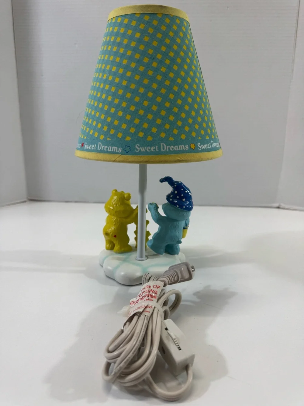 VNT Care Bears moon sun cloud Sweet Dreams Night Light Lamp, tested